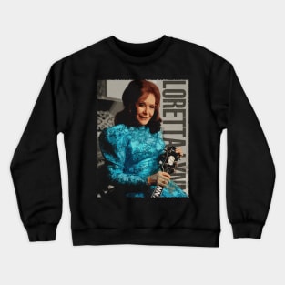 Queen of Country Relive Lynn's Genre Defining Music on a Tee Crewneck Sweatshirt